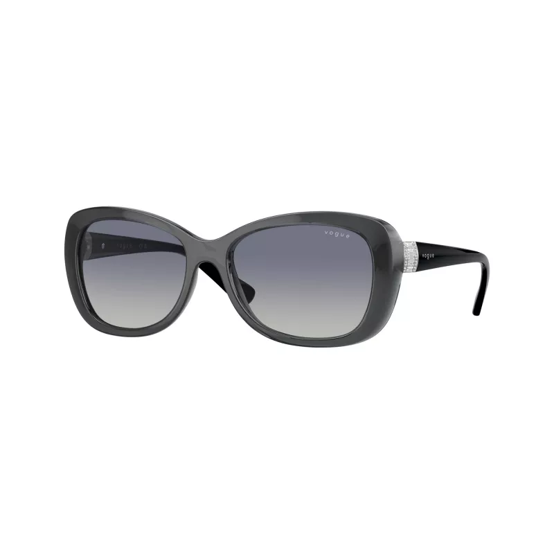 Gafas de sol Vogue VO2943SB31324 para mujer, montura rosa transparente, lentes rosas espejadas, 55mm