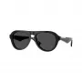 Gafas de sol rectangulares Burberry para hombre BE4437U, Havana/gris oscuro, 55mm BE4437U411287