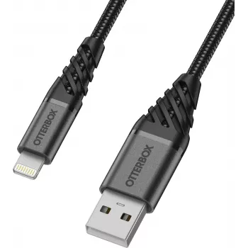Cable OtterBox Premium Lightning a USB-A 1m negro 78-52643