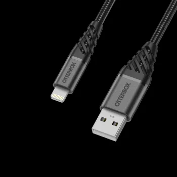 Cable OtterBox Premium Lightning a USB-A 1m negro 78-52643