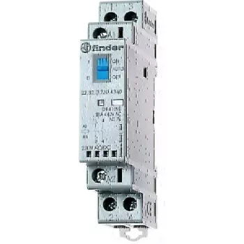Finder contactor de instalación 24V AC/DC, 1NO+1NC, LED 22.32.0.024.4540