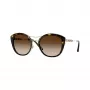 Burberry BE4251Q300213 Gafas de sol de mujer estilo gato, montura habana oscuro, lentes degradadas marrones, 53mm