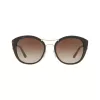 Burberry BE4251Q300213 Gafas de sol de mujer estilo gato, montura habana oscuro, lentes degradadas marrones, 53mm