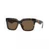 Burberry BE4419-300273 Gafas de sol de mujer, montura Havana, lentes marrones degradadas, 54mm