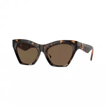 Burberry BE4420U300273 Gafas de sol de mujer, cuadradas, montura Dark Havana, lentes marrones degradadas, 55mm