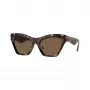 Burberry BE4420U300273 Gafas de sol de mujer, cuadradas, montura Dark Havana, lentes marrones degradadas, 55mm