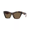 Burberry BE4420U300273 Gafas de sol de mujer, cuadradas, montura Dark Havana, lentes marrones degradadas, 55mm