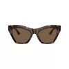 Burberry BE4420U300273 Gafas de sol de mujer, cuadradas, montura Dark Havana, lentes marrones degradadas, 55mm