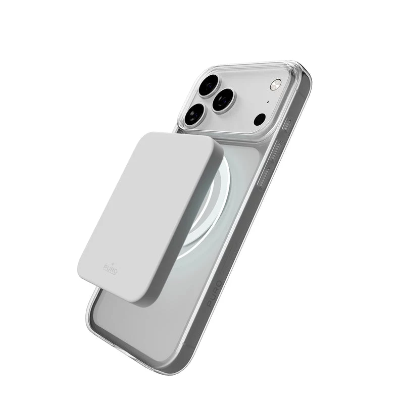 PURO Mag Funda para Apple iPhone 17 Pro - gris rosa transparente PUIPC17P6303MAGTRGRS