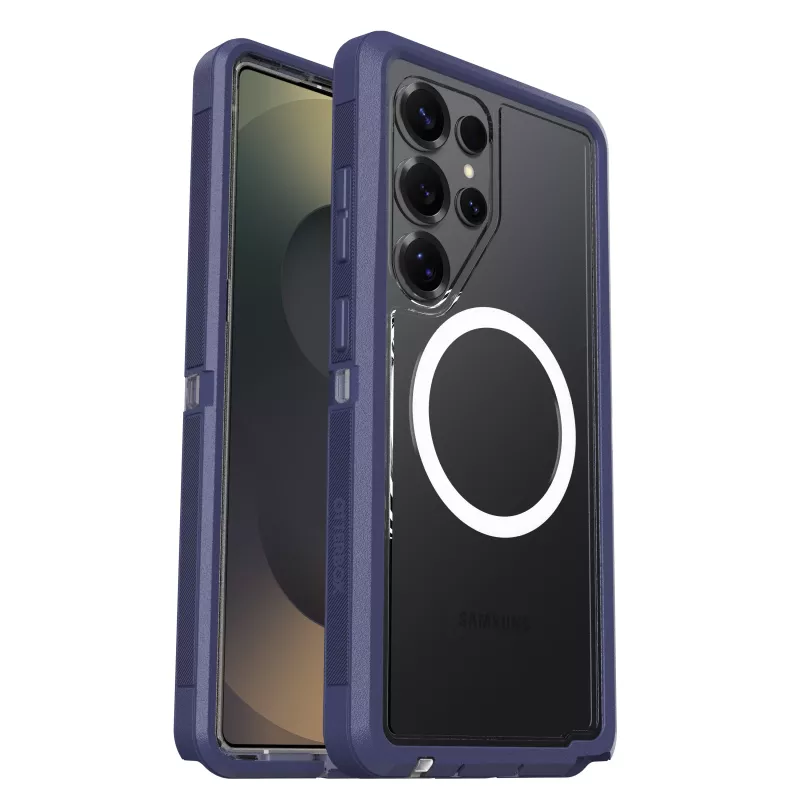 OTTERBOX Defender XT Funda transparente MagSafe para Samsung Galaxy S25 Ultra – violeta (Thistle Purple) 77-97585
