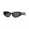 Versace VE4454-542987 Gafas de sol de mujer Cat-Eye, Havana/Gris oscuro, 55mm