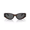 Versace VE4454-542987 Gafas de sol de mujer Cat-Eye, Havana/Gris oscuro, 55mm