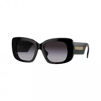 Burberry BE4410-30018G Gafas de sol de mujer – Montura negra, lentes gris degradado, 52mm