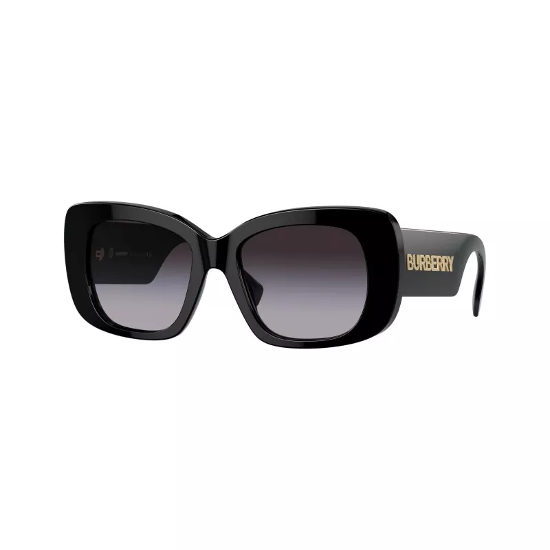 Burberry BE4410-30018G Gafas de sol de mujer – Montura negra, lentes gris degradado, 52mm
