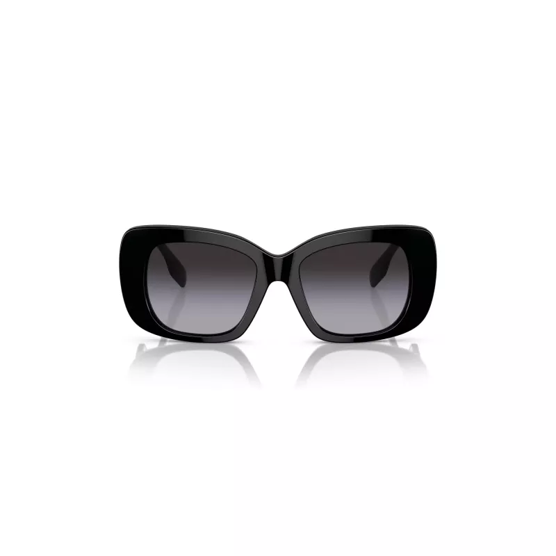 Burberry BE4410-30018G Gafas de sol de mujer – Montura negra, lentes gris degradado, 52mm