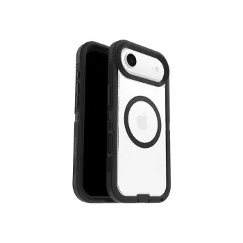 OtterBox Defender Series Pro XT Funda trasera para Apple iPhone Air - Compatible con MagSafe, Dark Side (Transparente/Negro) 77-98498