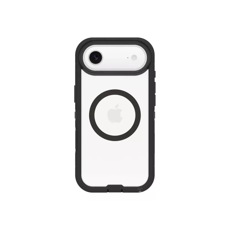 OtterBox Defender Series Pro XT Funda trasera para Apple iPhone Air - Compatible con MagSafe, Dark Side (Transparente/Negro) 77-98498