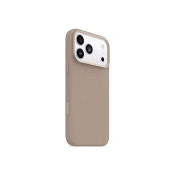 OtterBox Symmetry Series Funda trasera para Apple iPhone 17 Pro Max – Compatible con MagSafe – Piel de cactus, imán, poliuretano – Gray Comfort (Beige) 77-99073