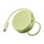 Satechi OntheGo Adaptador multipuerto 5 en 1 - Hub USB-C con HDMI 4K, USB-C 5Gbps, USB-A 5Gbps, lector de tarjetas SD, 60W PD Pass-through (Citrus)