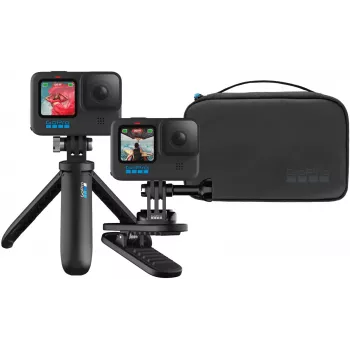 GoPro Travel Kit AKTTR-002-VN Kit de accesorios (Shorty, Sleeve + Lanyard, Bolsa compacta)