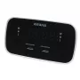AIWA CRU-19RD radio reloj roja con sintonizador FM/AM, doble alarma, snooze, temporizador de apagado, pantalla LED, respaldo con pilas