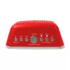 AIWA CRU-19RD radio reloj roja con sintonizador FM/AM, doble alarma, snooze, temporizador de apagado, pantalla LED, respaldo con pilas