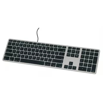 Matias Teclado USB-C con cable para Mac – Space Gray – Versión U.S. FK316CB
