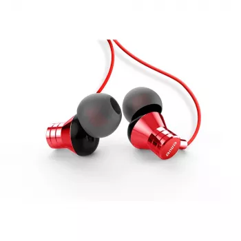 AIWA ESTM-50USB-C/RD Auriculares estéreo intraurales con micrófono, USB, rojo