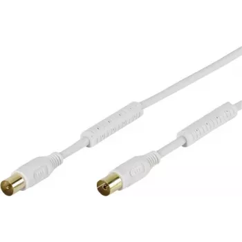 Vivanco Cable de Conexión de Antena SAT 10 m Blanco (VVAN100FEDBGW)