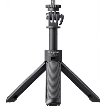 Insta360 Mini Trípode 2 en 1 Palo Selfie para Cámaras de Acción, Tornillo de 1/4 pulgadas, Aleación de Aluminio, Negro CINSAAVB