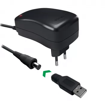 Vivanco Fuente de alimentación universal AC/DC 27W con 7 conectores DC y conexión USB VVITADAPT27WUN