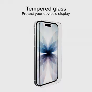 SBS Mobile protector de pantalla de cristal templado para Apple iPhone 17 / 17 Pro / 16 Pro TESCRGLIP1763