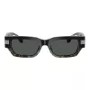 Versace mujer VE4465-545687 gafas de sol, montura negra, lentes gris oscuro, 54mm