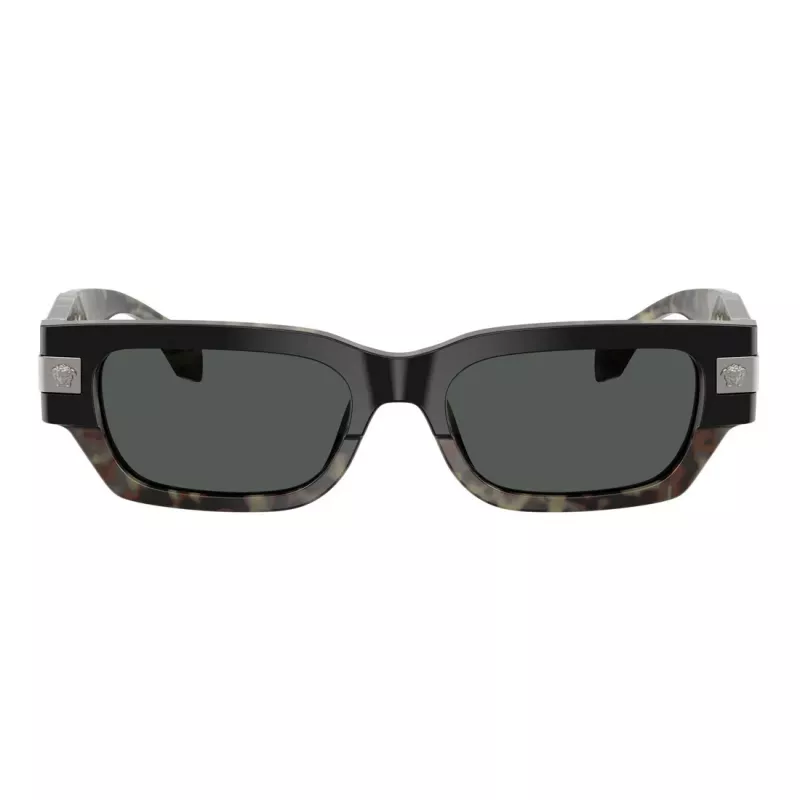 Versace mujer VE4465-545687 gafas de sol, montura negra, lentes gris oscuro, 54mm