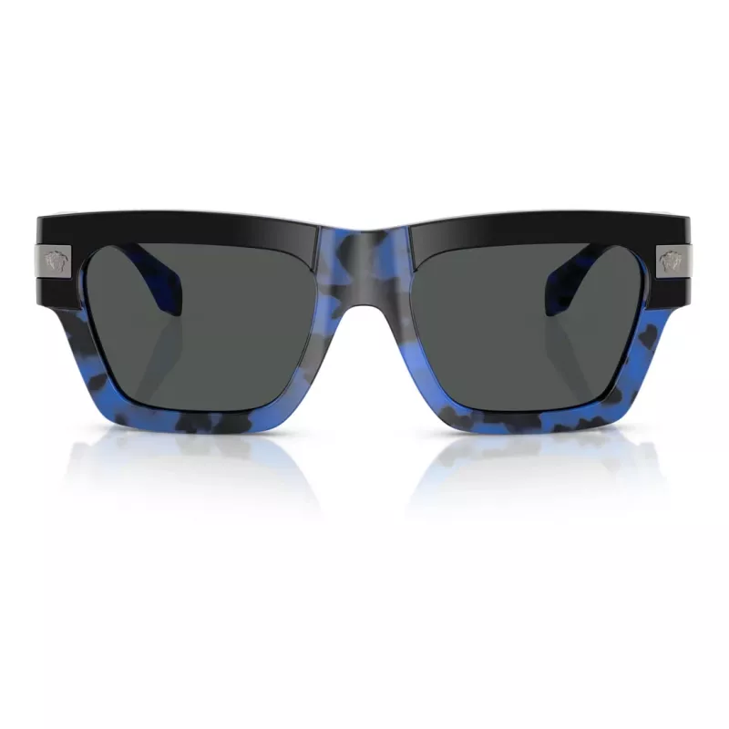 Versace VE4464-545887 Gafas de sol Cat-Eye mujer, Negro/Gris, 55mm