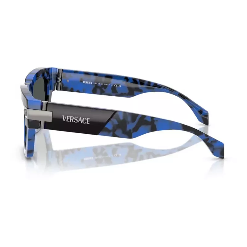 Versace VE4464-545887 Gafas de sol Cat-Eye mujer, Negro/Gris, 55mm