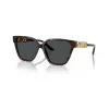 Gafas de sol de mujer Versace VE4471B10887 – montura Havana, lentes gris oscuro, 56mm