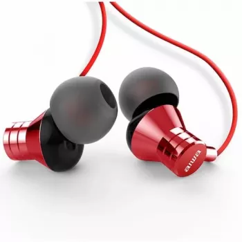 Auriculares estéreo in-ear AIWA ESTM-50RD con micrófono, rojo