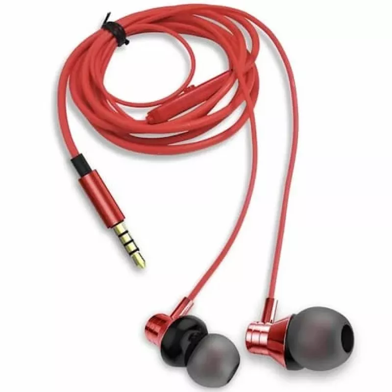 Auriculares estéreo in-ear AIWA ESTM-50RD con micrófono, rojo