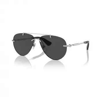 Burberry BE31511316876 gafas de sol de mujer aviador, montura dorada, lentes degradadas marrones, 60mm