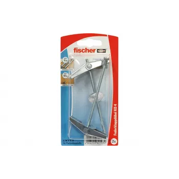 Fischer 084341 KD 4 K NV taco para hueco con tornillo de gancho, 105 mm, 1 set