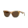 Burberry BE4435-414673 gafas de sol de mujer, montura negra, lentes gris oscuro, 53/18/140 mm
