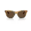 Burberry BE4435-414673 gafas de sol de mujer, montura negra, lentes gris oscuro, 53/18/140 mm