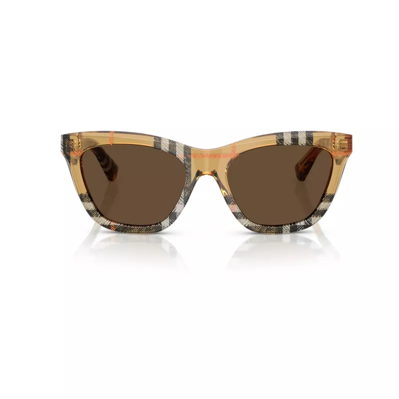 Burberry BE4435-414673 gafas de sol de mujer, montura negra, lentes gris oscuro, 53/18/140 mm