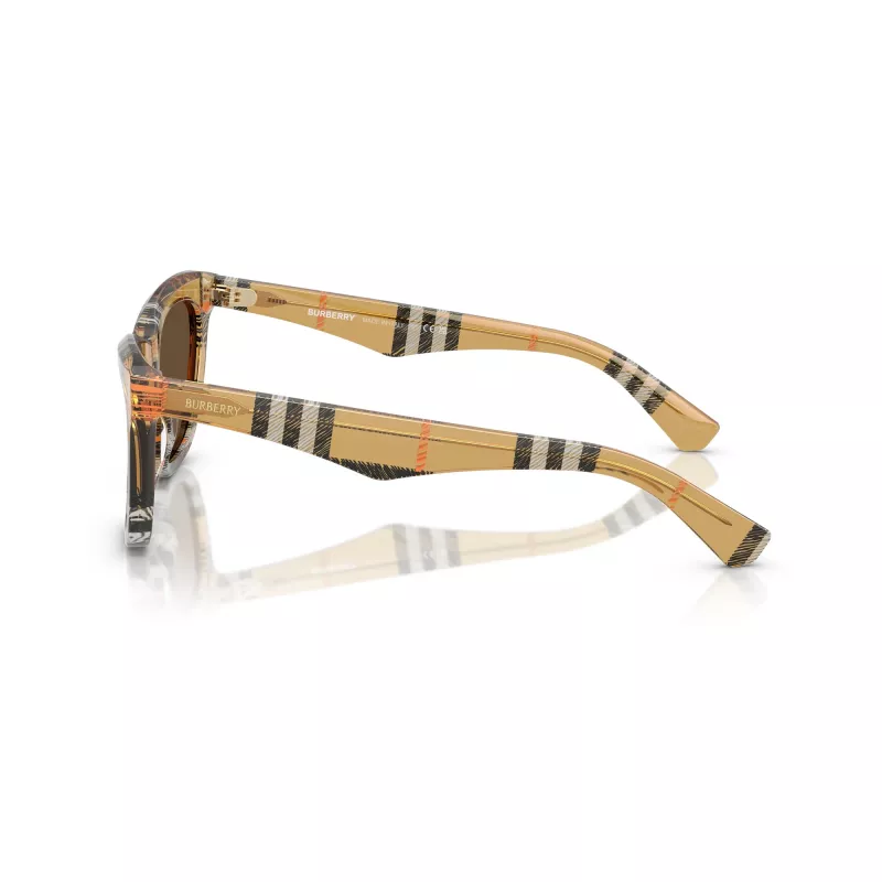 Burberry BE4435-414673 gafas de sol de mujer, montura negra, lentes gris oscuro, 53/18/140 mm