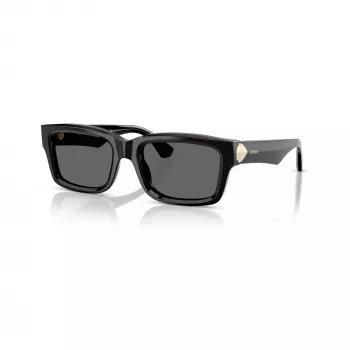 Burberry BE4443-300187 gafas de sol de mujer, montura negra, lentes grises, 55/20/145 mm