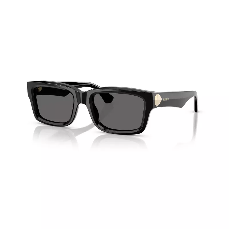 Burberry BE4443-300187 gafas de sol de mujer, montura negra, lentes grises, 55/20/145 mm