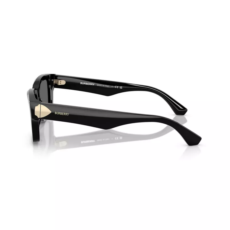 Burberry BE4443-300187 gafas de sol de mujer, montura negra, lentes grises, 55/20/145 mm