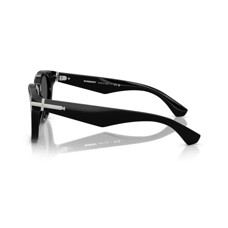 Burberry BE4439F300187 Gafas de sol de hombre, cuadradas, acetato, Negro/Gris oscuro, 51-21-145 mm