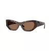 Burberry BE4450U300273 Gafas de sol de mujer, montura Havana oscuro, lentes degradadas marrones, 54-19-140 mm